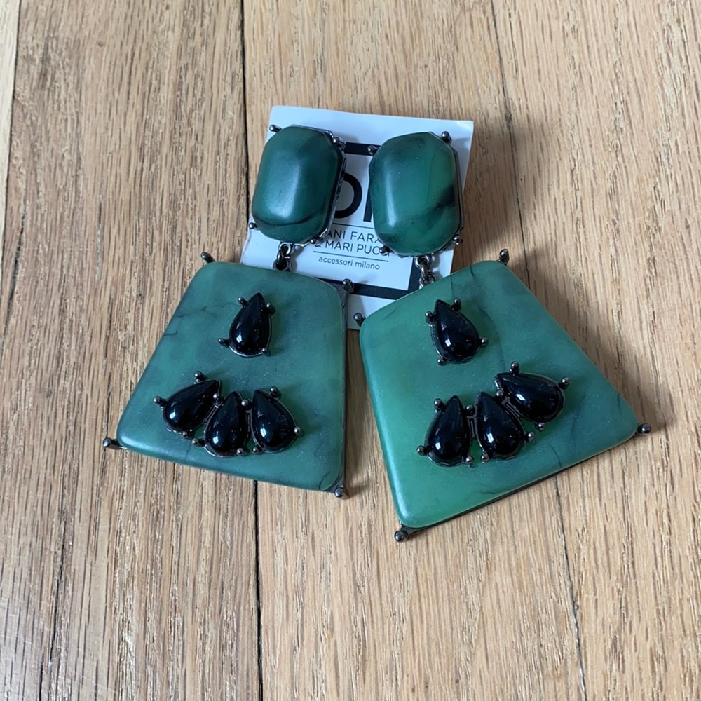 Acrylic earrings by Dani Farah